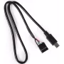 Alphacool 18171 Mini-USB uz mātesplates 5-pin kabelis 0,4 m Melns