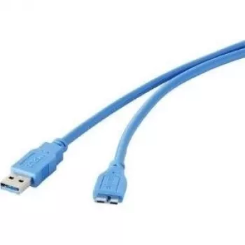 USB kabelis Renkforce 1421511 — USB A (tēviņš) uz Micro-USB B (3.0), 30 cm