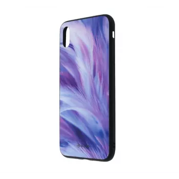 Telefona maciņš Tellur Cover Glass Print iPhone XS Max — aizmugures aizsargājošs drukāta stikla vāciņš