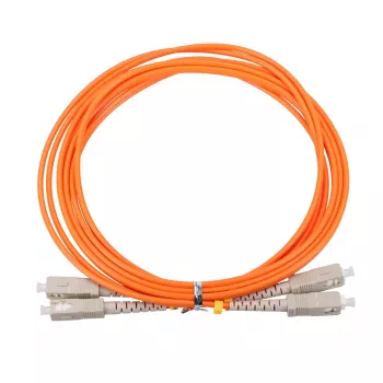 Optiskās šķiedras kabelis Extralink EX.3692 — FTTH OM2 SC-SC, 1 m, pilns duplekss, sarkans