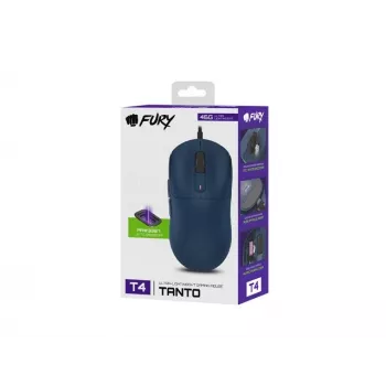 FURY TANTO T4 Gaming Pele 12000DPI RGB Navy Blue Programmējama