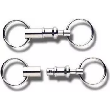 Atslēgu turētājs WEDO 262 51526 — metāla atslēgu gredzeni, sudraba niķelēts