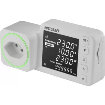 Voltcraft SEM5000 CH Dual enerģijas izmaksu mērītājs ar izmaksu prognozi, trauksmes funkciju un tarifu iestatīšanu (VC-16107435)