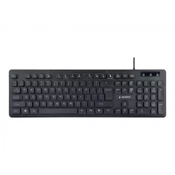 GEMBIRD KB-UML-02 vadu multimēdiju tastatūra ar fona apgaismojumu, melna, US izkārtojums
