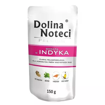 Dolina Noteci mitrā barība suņiem Tītars Pieaugušajiem 150 g