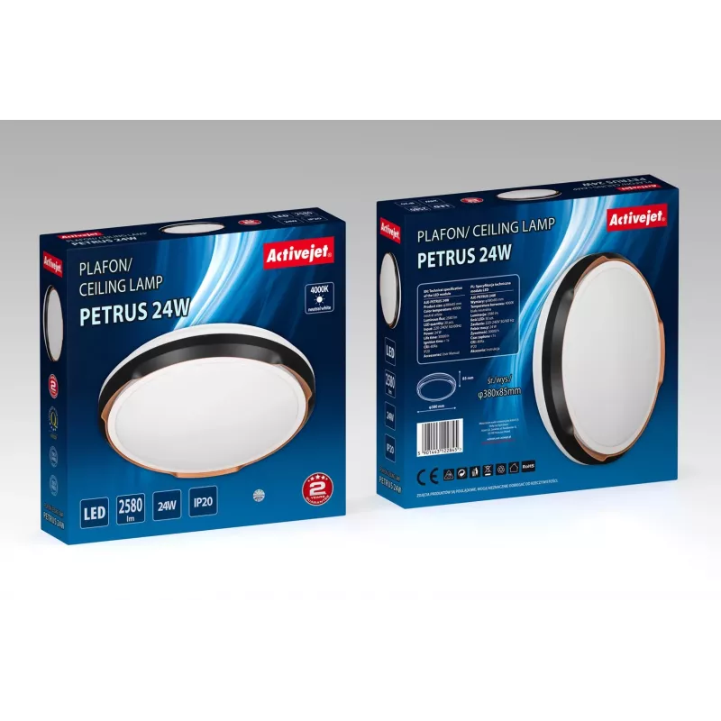 Activejet LED griestu lampa AJE-PETRUS 24W