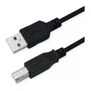 ROLINE RM USB 2.0 kabelis, A-B tips, melns, 0,8 m