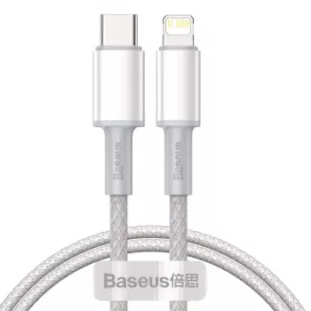 Baseus CATLGD-02 Lightning kabelis 1 m Balts