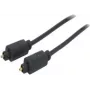 shiverpeaks 1,5m Toslink optiskais kabelis, vīrietis-vīrietis, zelts, melns (BS69004-1,5)