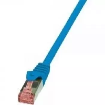 LogiLink PrimeLine - Patch-Cable - RJ-45 (vīrišķais) uz RJ-45 (vīrišķais) - 0.5 m - SFTP, PiMF - CAT 6 - Bezhalogēna, Lieta, Pretaizķeršanās - Zils
