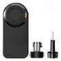 Mugursomas stiprinājums Puluz PU1055B sporta kamerām — saderīgs ar Osmo Action 5, Pro Insta360, Ace Pro 2 — Melns