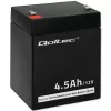 Qoltec 53033 AGM akumulators 12 V 4,5 Ah, maks. 1,35 A, bezapkopes