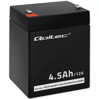AGM akumulators Qoltec 53033 4.5 Ah 15 V 65.5 A Motociklam
