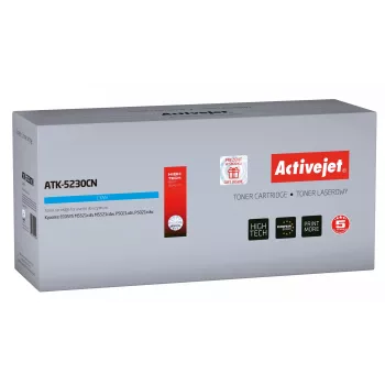 Activejet ATK-5230CN tonera kasetne (aizstāj Kyocera TK-5230C; Supreme; 2200 lappuses; ciāna)