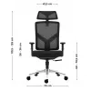 Biroja grozāmais krēsls mark adler Manager 3.3 Melns — ergonomisks dizains, grozāma pamatne