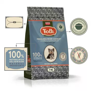 FOLK Small breeds Podhale stila jēra cepetis ar paipalu un pētersīļiem - sausā suņu barība - 7kg
