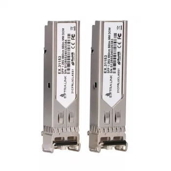 SFP modulis Extralink 1.25Gbps LC/UPC 850nm 550m daudzmodu (2 iepakojumā)