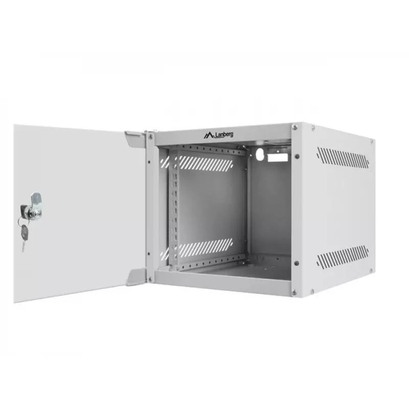 Sienas stiprinājuma statīvs LANBERG WF10-2304-10S 4U, 280×310×247 mm, 20 kg slodze, pelēks