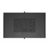 19 collu tīkla skapis LANBERG FF01-6022-23B, 22U, 600×1000 mm, melns, perforētas durvis