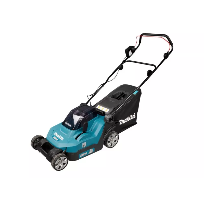 Makita DLM382PM2 - Bezvadu zāles pļāvējs - 18 V - 4 Ah - 2 baterijas - 3700 1/min - 38 cm - 16.9 kg