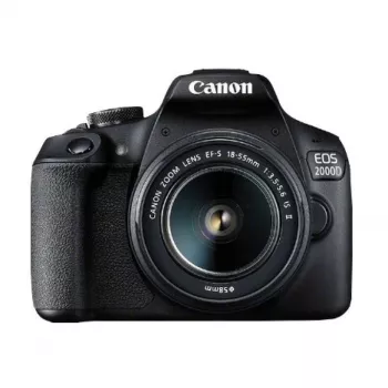 Canon EOS 2000D BK 18-55 IS II EU26 SLR Kameras Komplekts 24.1 MP CMOS 6000 x 4000 pikseļi Melns