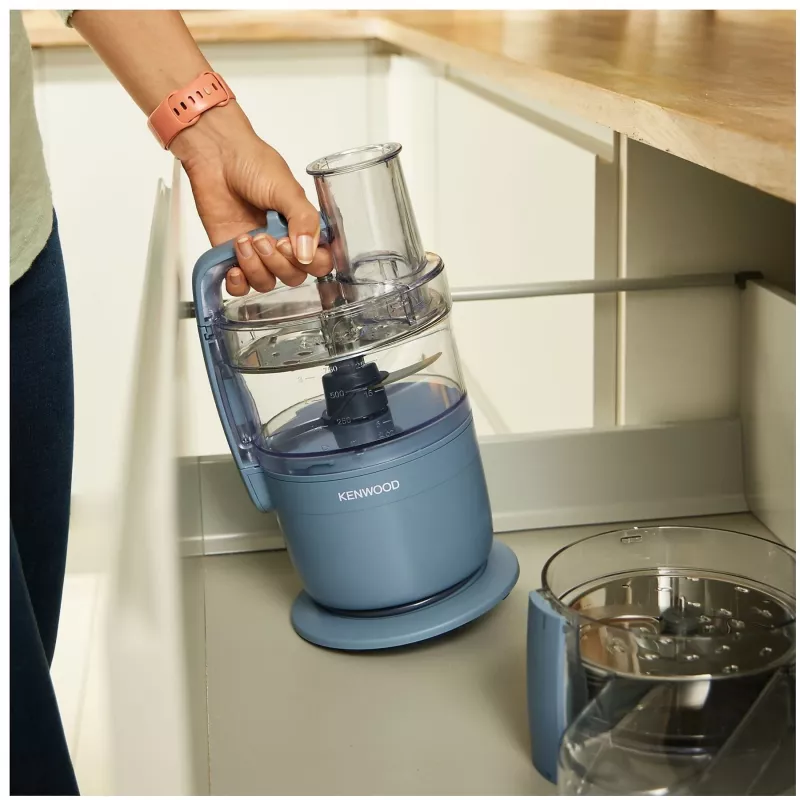 Virtuves kombains Kenwood FDP23.140GY MultiPro Go — kompakts portatīvais smalcinātājs, pelēks