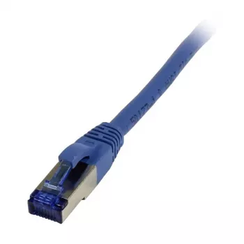 Patch kabelis RJ45 - CAT6A 500MHz - 0,15m - zils - S-STP (S/FTP) - TPE/LSZH (Superflex) - AWG26 - Synerg