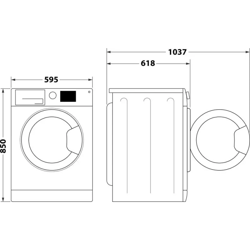 Veļas mašīna INDESIT MTWE81495WBPL 8 kg, 1400 apgr./min, Energoklase B