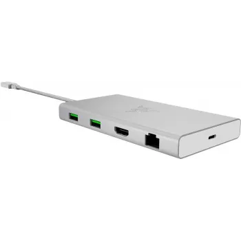 Razer NB Acc Dock USB-C 11 portu centrmezgls Mercury (RC21-02250200-R3M1)