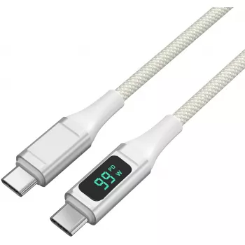4smarts DigitCord USB-C uz USB-C kabelis 100W 1.5m balts