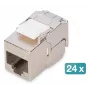 Digitus CAT 6A kompakts keystone modulis, ekranēts, bezinstrumentu montāža, 24 gab.