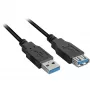 USB kabelis Sharkoon 2m 2xUSB 3.0-A