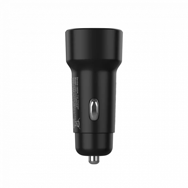 CANYON OnDrive 24 auto lādētājs 24W 2xUSB-A Melns
