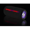 Pārnēsājams stereo skaļrunis TRACER Stripe Black — 10 W RMS, Bluetooth/Vadu, USB-A & USB-C, MicroSD, iebūvēts akumulators (līdz 5 h)
