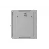 Lanberg WF01 19 inch 9U 600x450 pelēks sienas stiprinājuma skapis ar perforētām durvīm