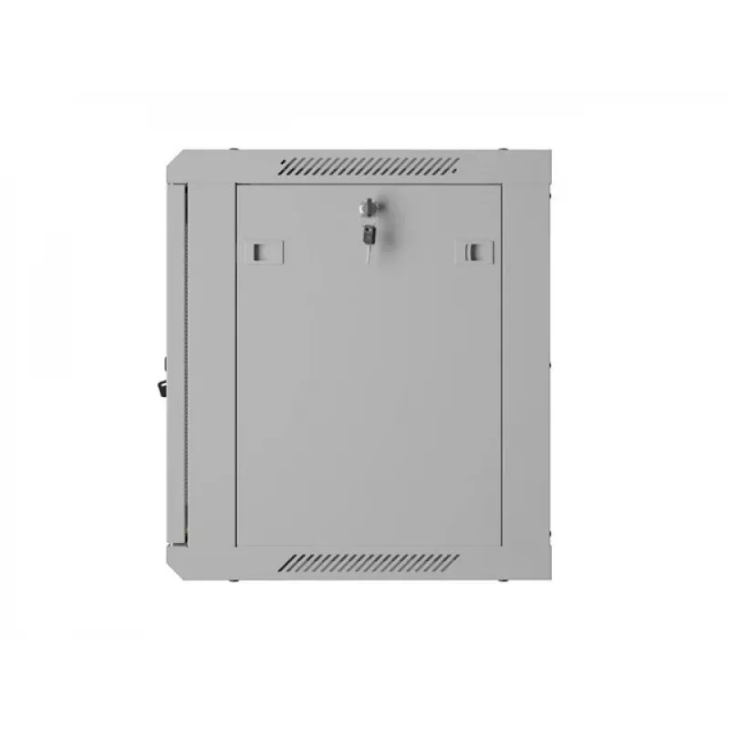 Lanberg WF01 19 inch 9U 600x450 pelēks sienas stiprinājuma skapis ar perforētām durvīm