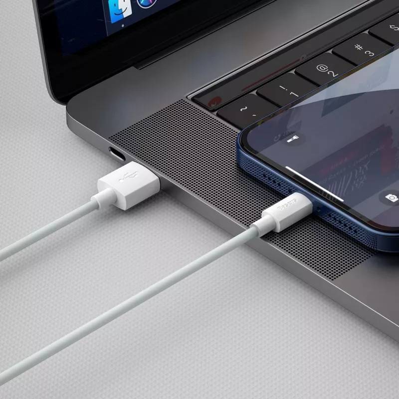 Baseus TZCALZJ-02 mobilā telefona kabelis Balts 1.5 m USB A Lightning
