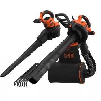 Mugursomas pūtējs Black & Decker BEBLV301-QS — 3000 W, gaisa ātrums 206–404 km/h, 72 L maiss, 6 kg