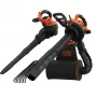 Mugursomas pūtējs Black & Decker BEBLV301-QS — 3000 W, gaisa ātrums 206–404 km/h, 72 L maiss, 6 kg