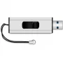 MediaRange SuperSpeed USB zibatmiņa - 8GB - USB 3.0 - Melns/Sudrabs (MR914)