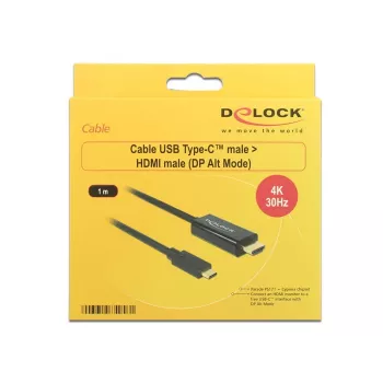 Video kabeļa adapteris USB Type-C uz HDMI DeLOCK 85258