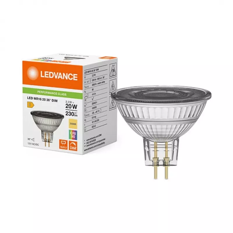 Osram LED MR16 20 36° 2.2W 930 GU5.3 Dimējams LED reflektors