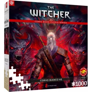 Puzle Komiksu Stils: The Witcher (Wiedźmin) Corvo White, 1000 gabali