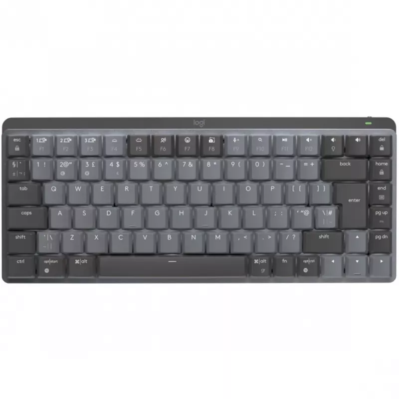 Logitech MX Mechanical Mini bezvadu apgaismota tastatūra - Graphite - UK - EMEA (920-010779)