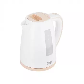Elektriskā tējkanna Adler AD 1264 1,7 L 2200 W Lazdu rieksts Balta