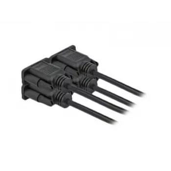 Seriālais kabelis DeLOCK 86604 Melns 10 m RS-232 Sub-D9