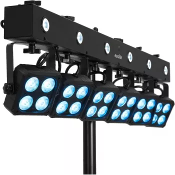 Apgaismojuma komplekts EUROLITE KLS-180/6 — 6 LED gaismekļi, kompakts dizains