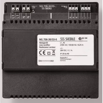 Siedle NG 706-30/33-0 Barošanas bloks Melns (210010267-00)