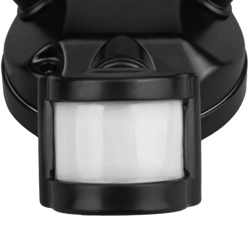 LED āra sienas lampa MACLEAN MCE524 ar PIR kustības sensoru, modelis MCE524 B