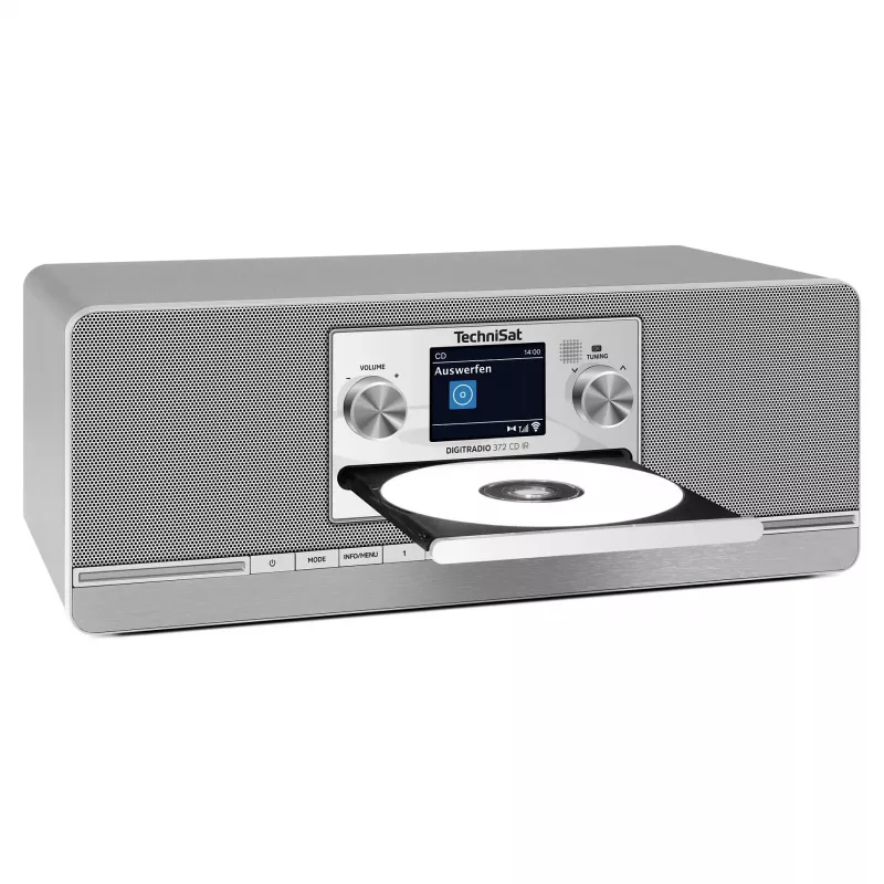 TechniSat DIGITRADIO 372 CD IR interneta, analogā un digitālā radio, antracīts/sudrabs